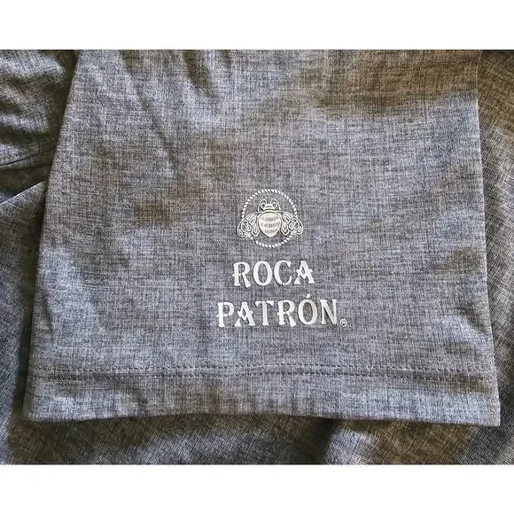 NIKE DRI-FIT Golf Short Sleeve Polo SHIRT Gray ROCA PATRON Men's size Large - Picture 4 of 6